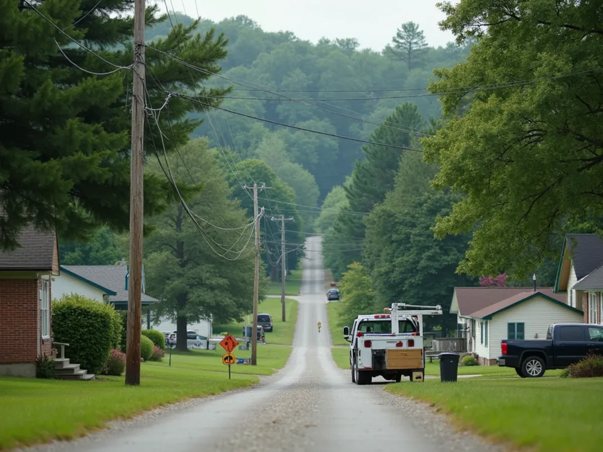 Rural property and surrounding countryside in Altamont, TN, Grundy County