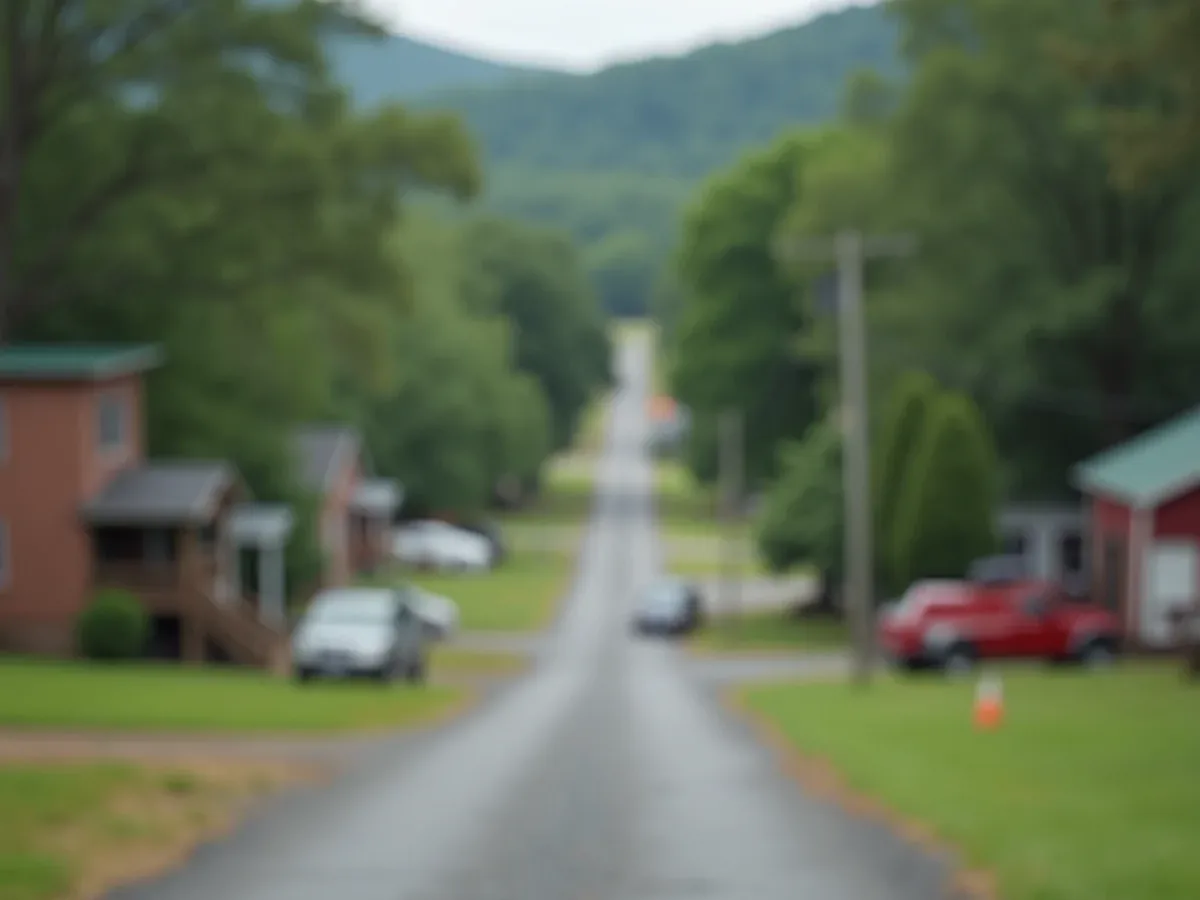 Rural property and surrounding countryside in Etowah, TN, McMinn County