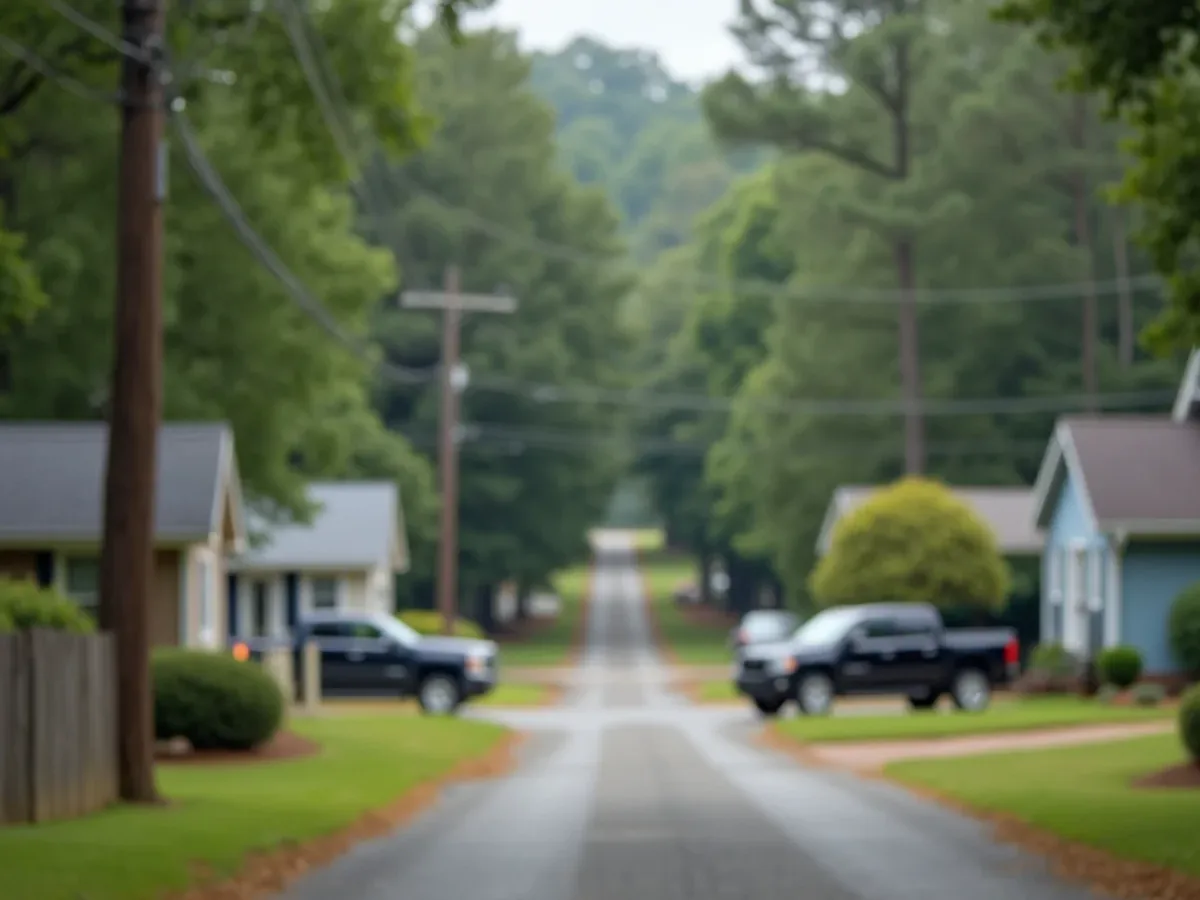 Rural property and surrounding countryside in Fort Oglethorpe, GA, Catoosa County