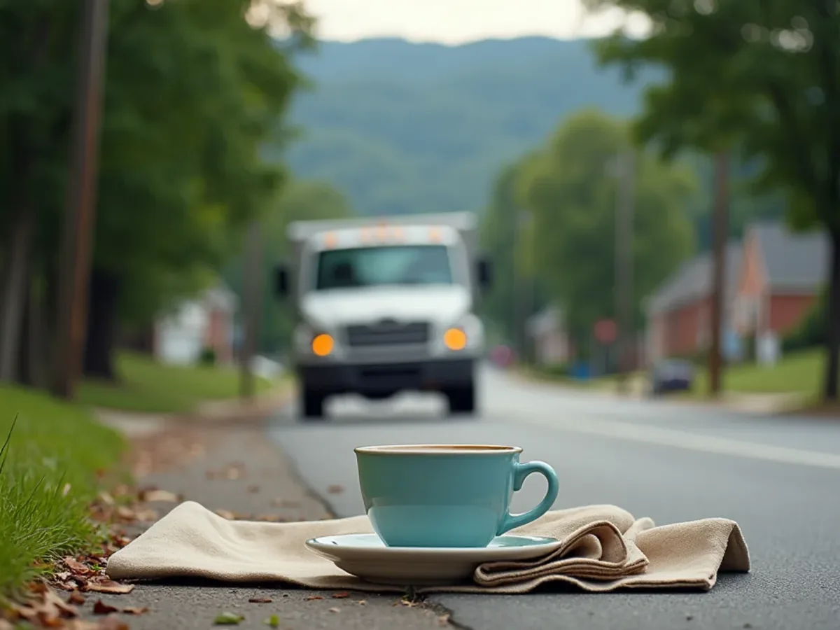 Residential street and typical housing in Hixson, TN served by Perfect Service Plumbing and Septic