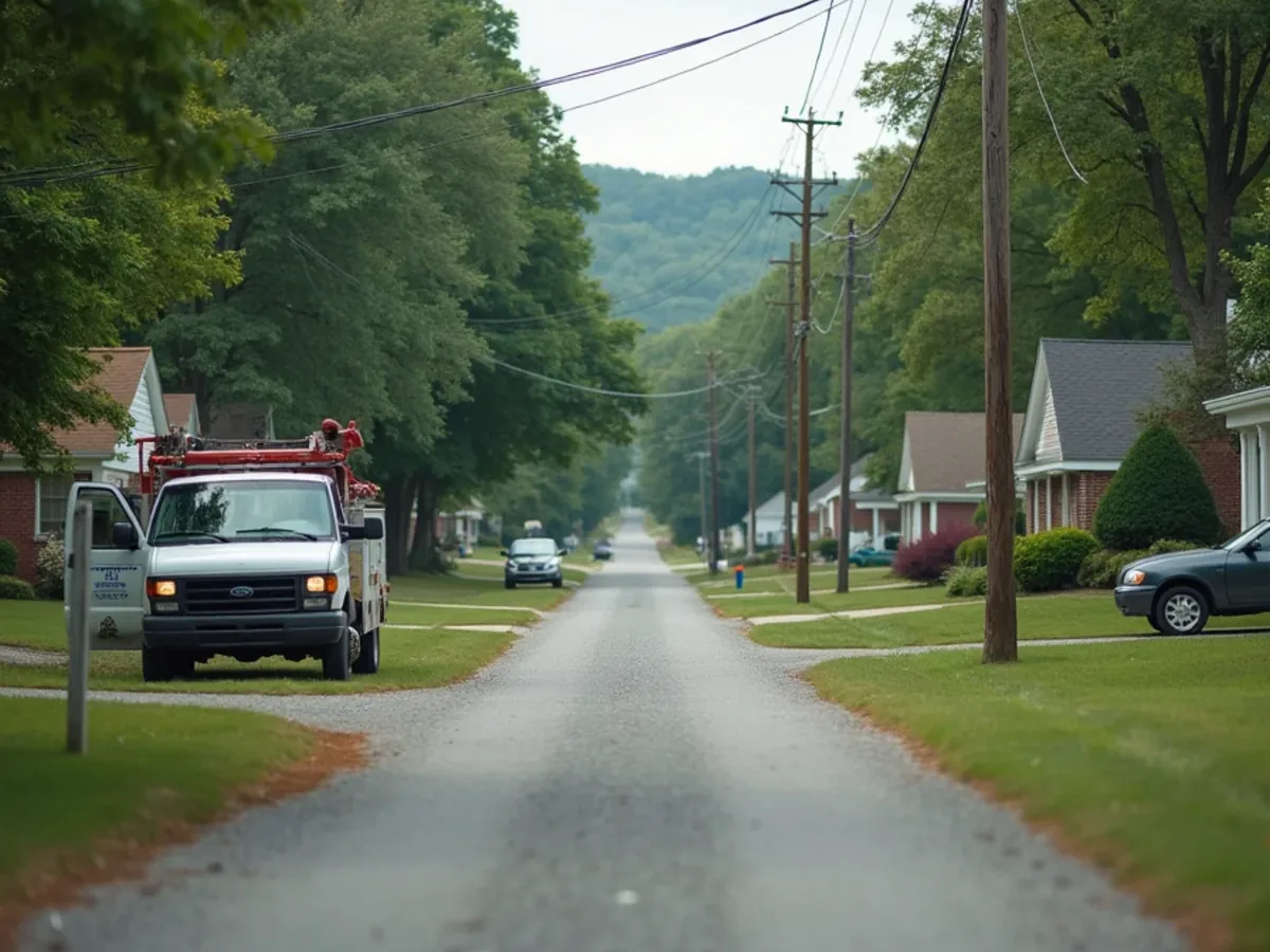 Rural property and surrounding countryside in New Hope, TN, Marion County