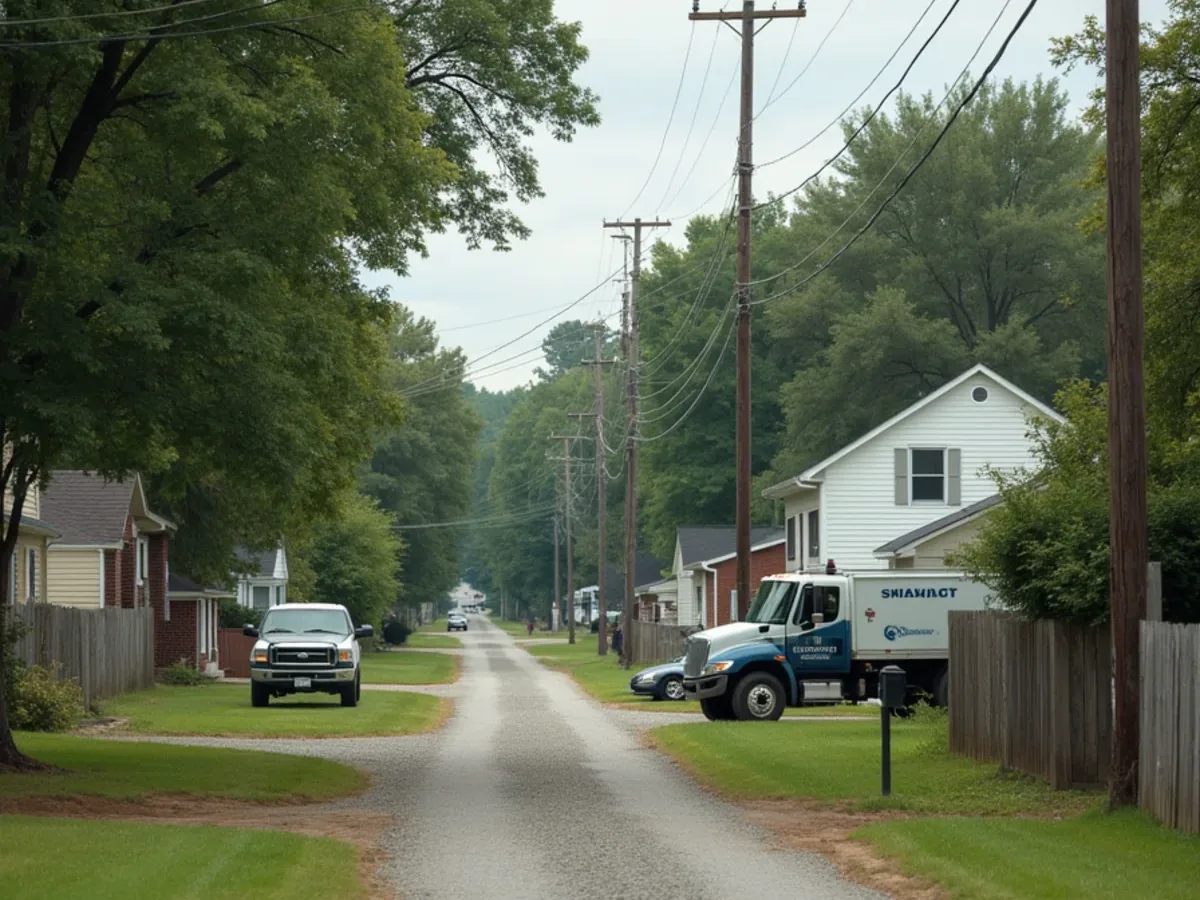 Rural property and surrounding countryside in Orme, TN, Marion County