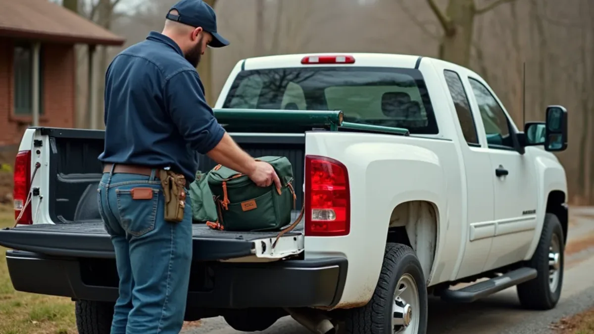 Septic system service at a valley property near Pikeville in Bledsoe County, TN