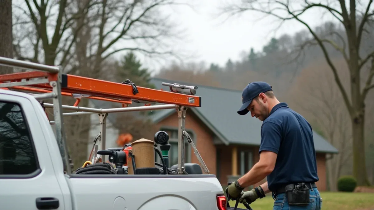 Septic and well service at a rural property in Powells Crossroads, TN