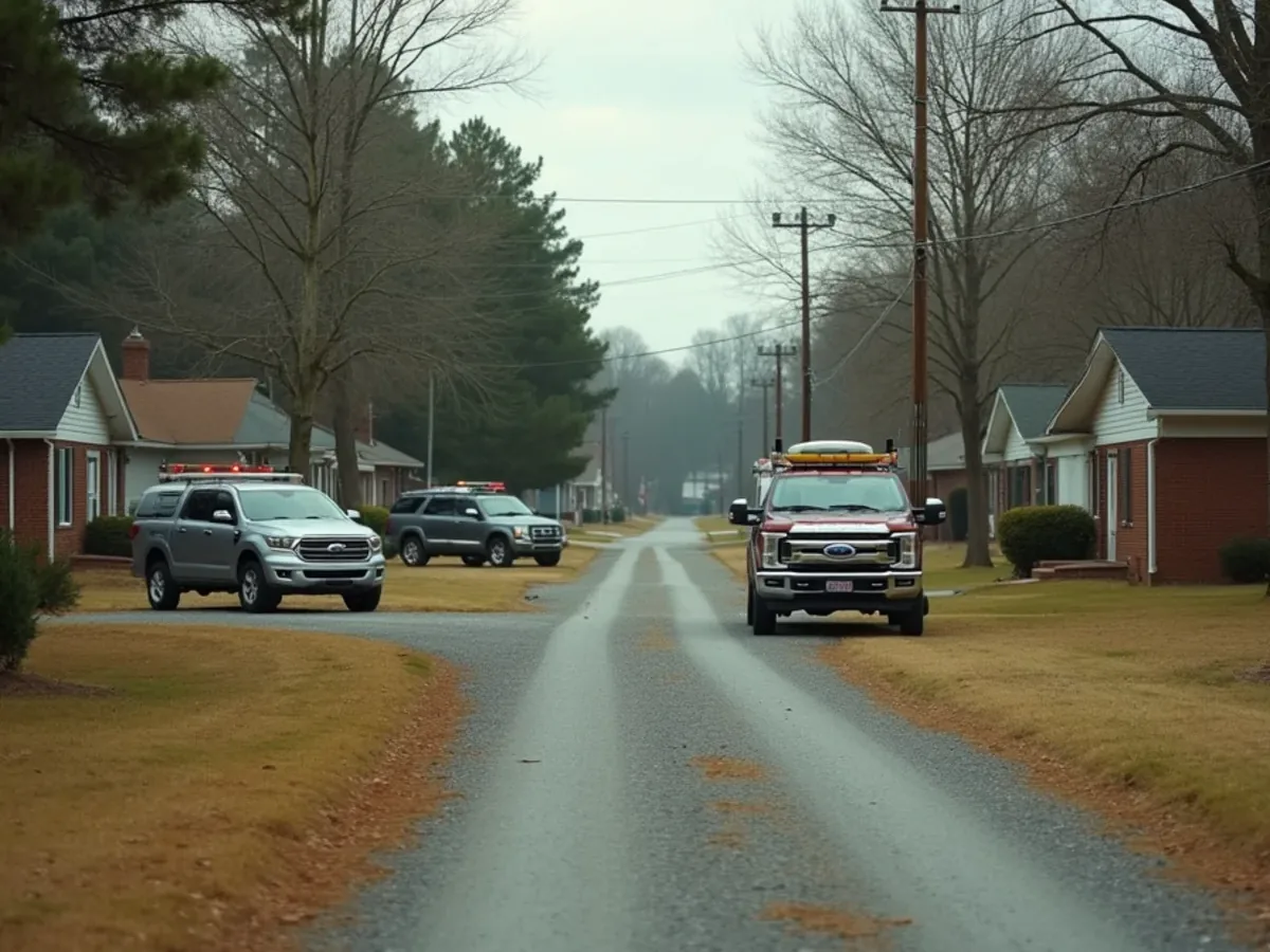 Rural property and surrounding countryside in Varnell, GA, Whitfield County