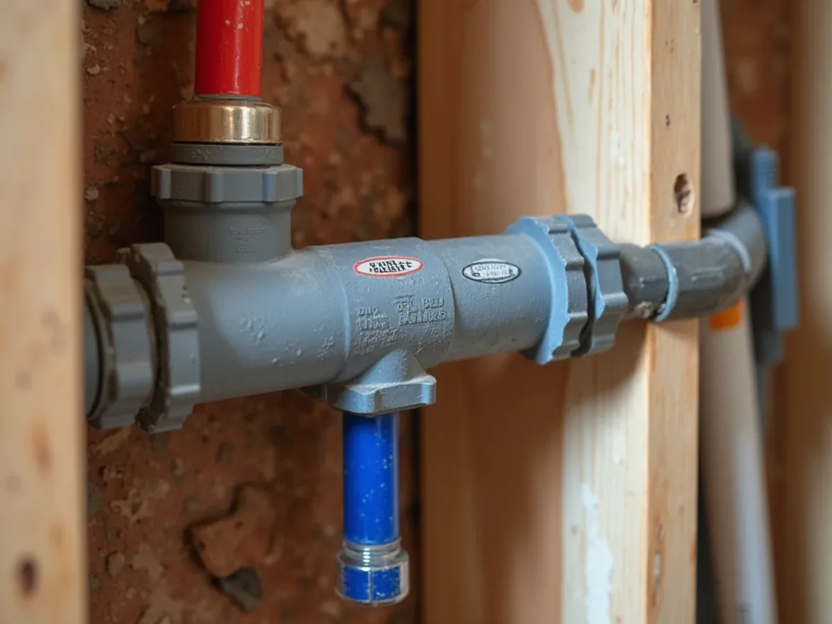 New PEX manifold and supply lines in an open wall during a repipe in Ooltewah, TN