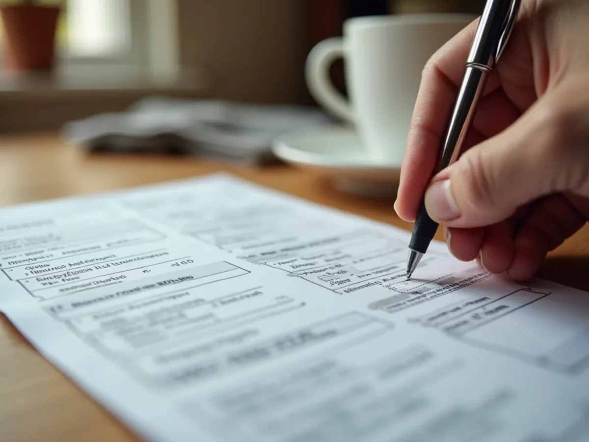 Homeowner comparing a spiked water bill against the previous year