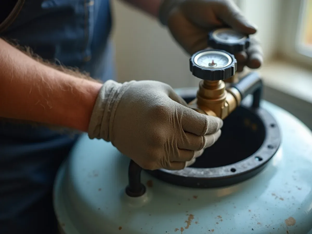 Whole-home water softener and brine tank installed in Ooltewah, TN